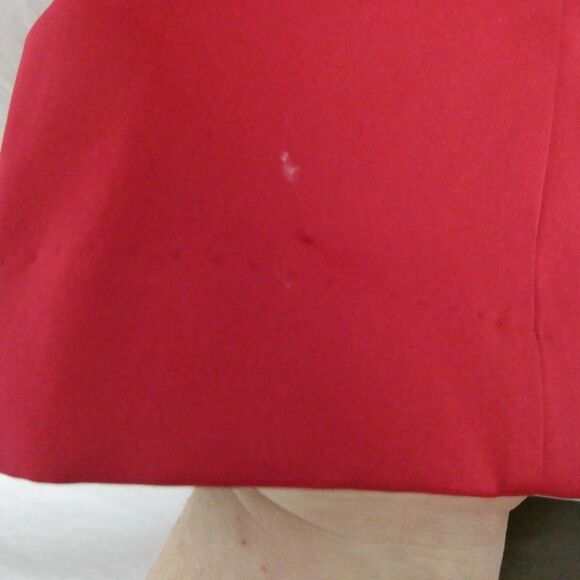 City Chic Strapless Lace Inset Fit & Flare Dress Satin Pockets Red Plus Size - Picture 7 of 12